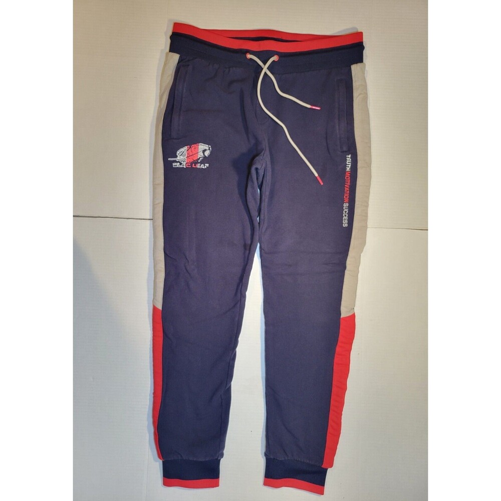Blac Leaf Q Series Joggers Embroidered Zip Pockets Live With‎ Purpose Mens Large